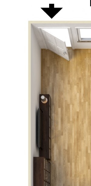 1 bedroom 1 bathroom floor plan The Village at South Coast 1 Bedroom 1 Bathroom Apartment Floor Plan